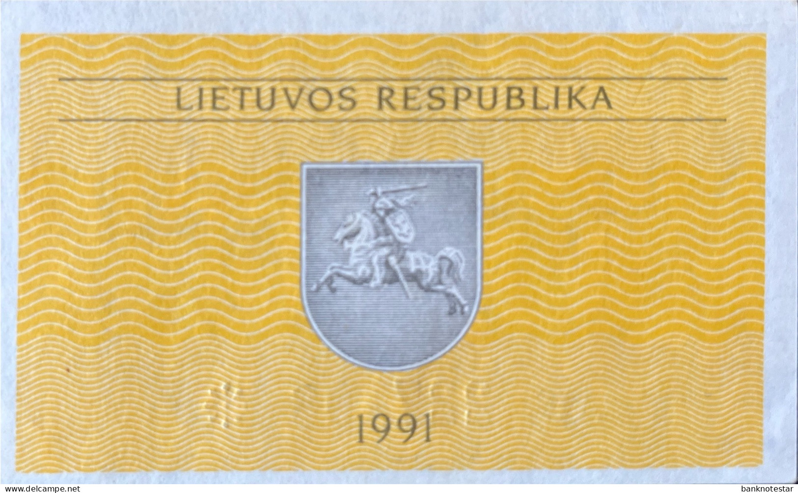 Lithuania 0.10 Talonas, P-29a (1991) - UNC - Lithuania