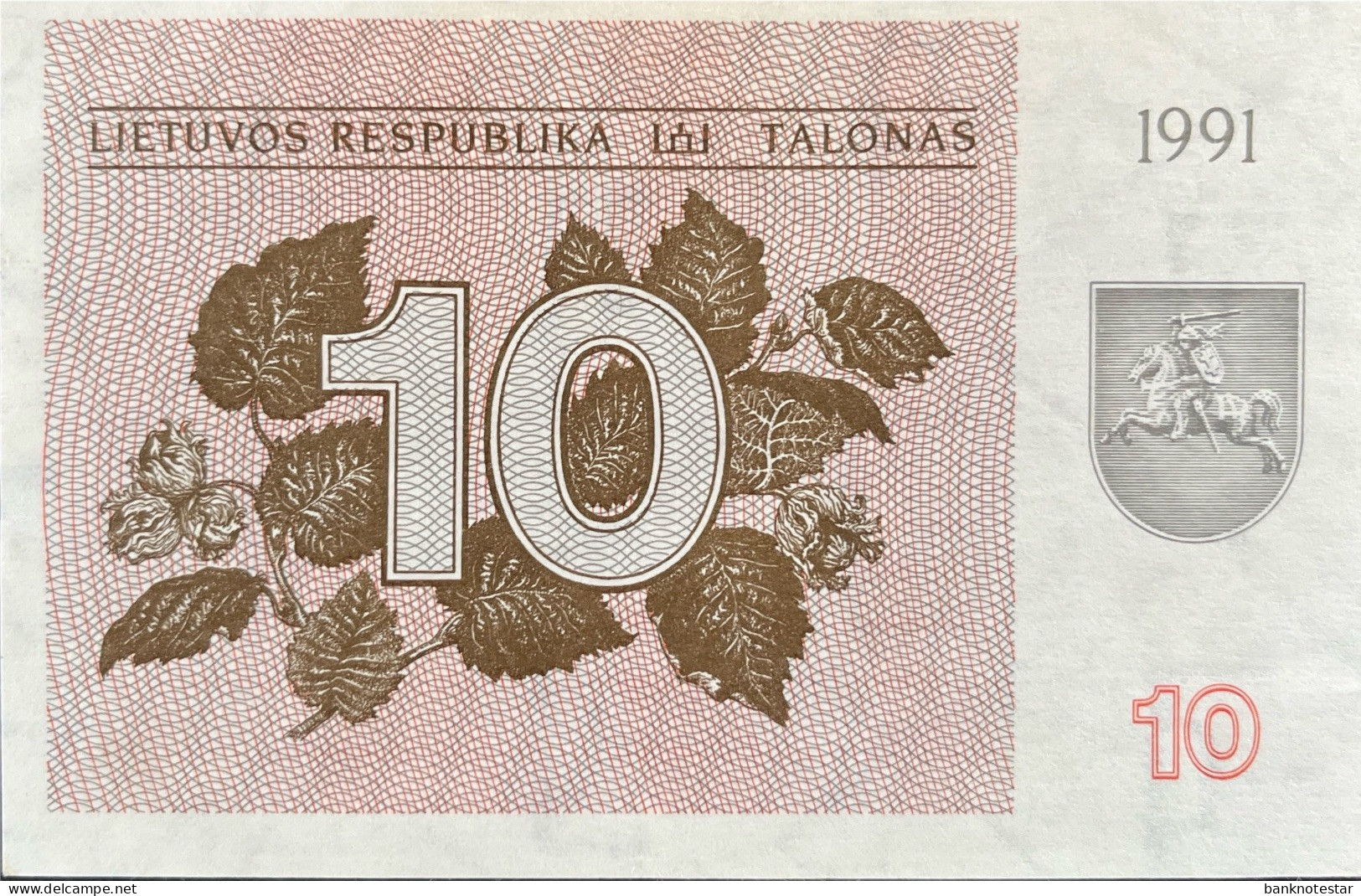 Lithuania 10 Talonas, P-35a (1991) - UNC- - Lithuania