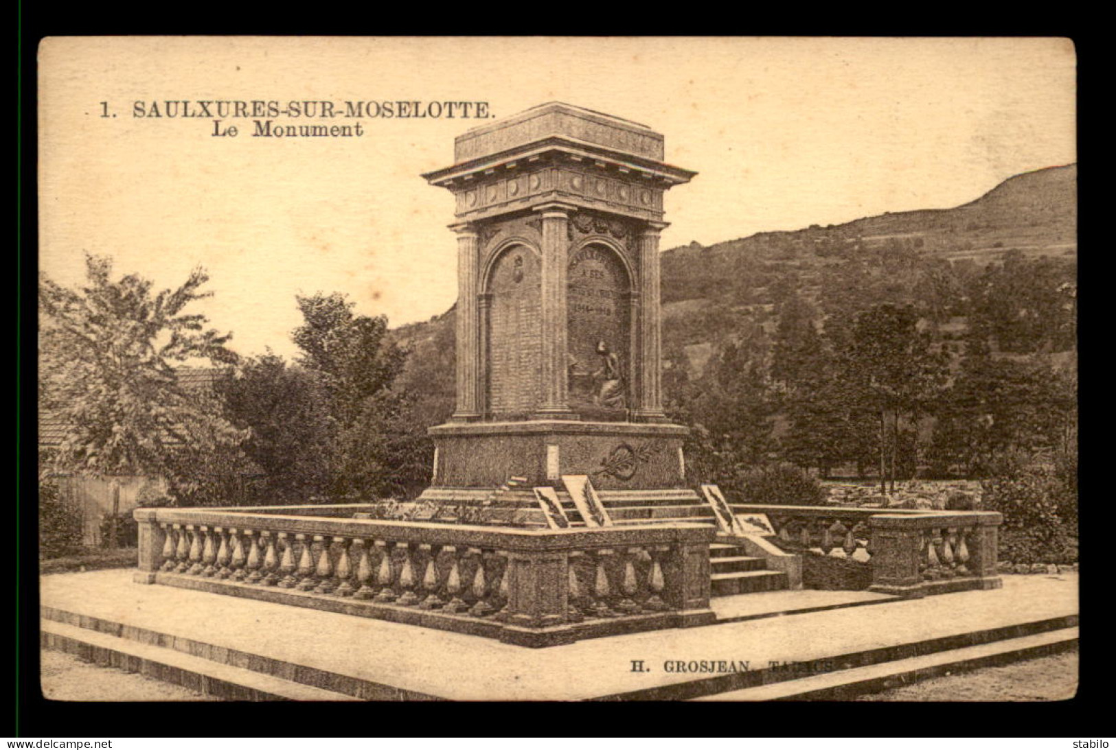 88 - SAULXURES-SUR-MOSELOTTE - LE MONUMENT - Saulxures Sur Moselotte