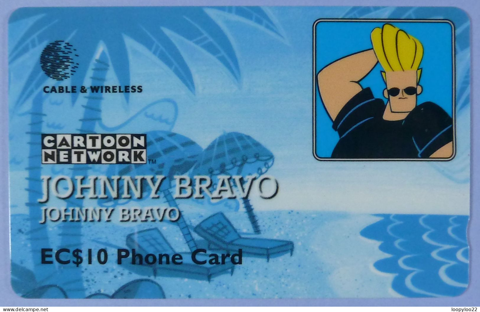 ST LUCIA - GPT - Cable & Wireless - Cartoon Network - Johnny Bravo - Specimen - $10 - Limited Edition - Saint Lucia