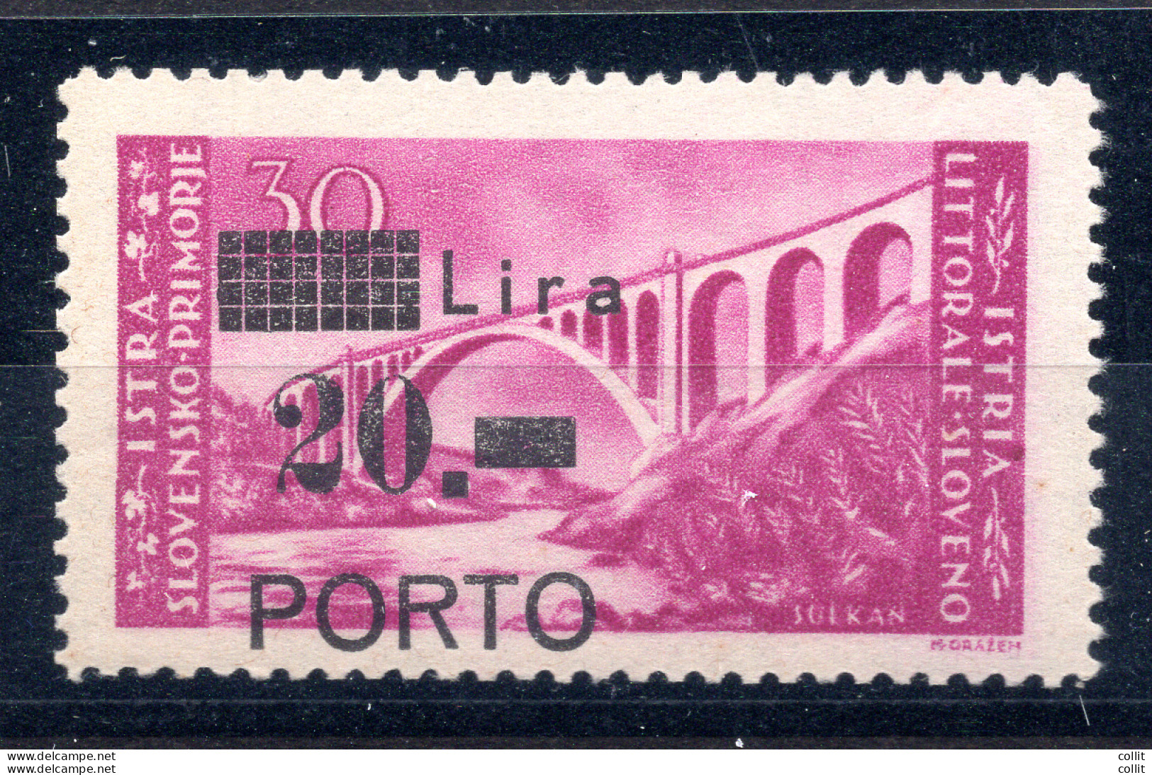 Istria Occ. Jugoslava - Segnatasse Lire 20 Su 30 Soprastampa Spostata - Other & Unclassified