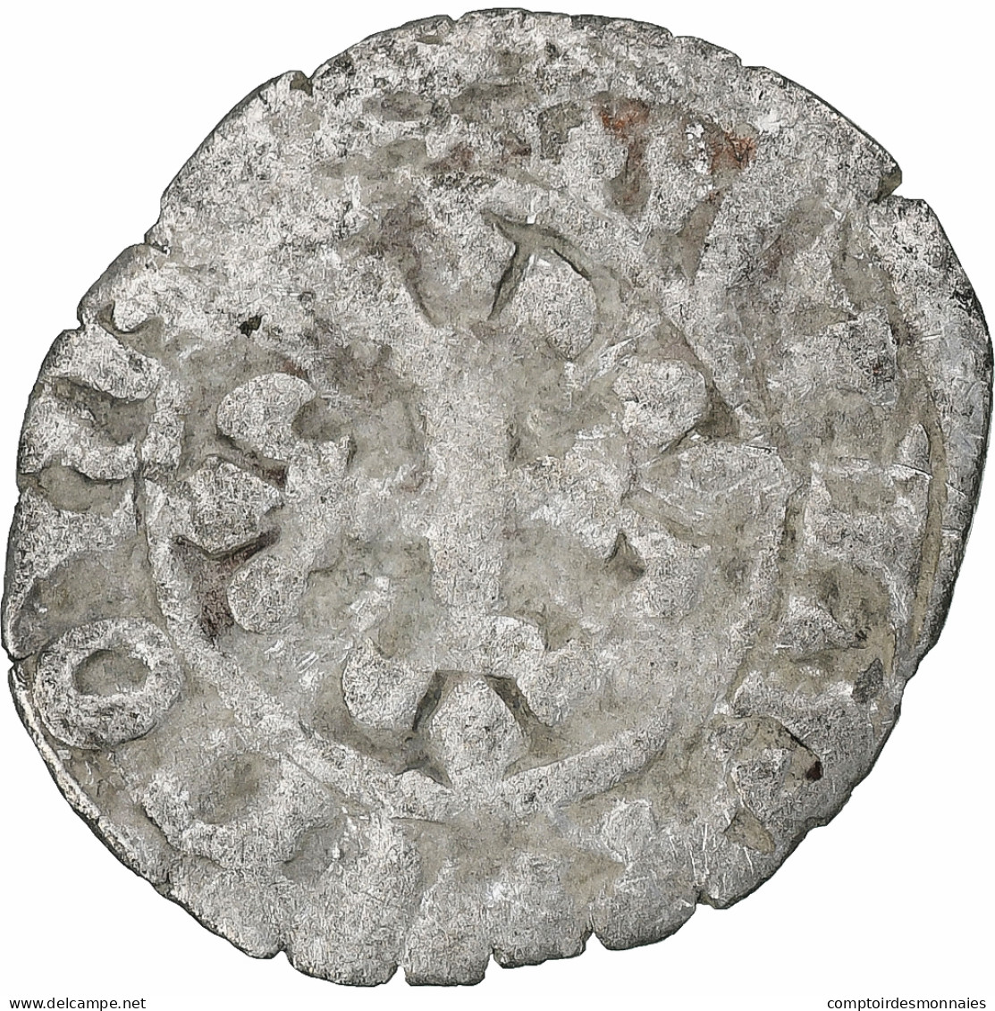 France, Philippe VI, Double Parisis, 1328-1350, Billon, TB, Duplessy:266 - 1328-1350 Filips VI