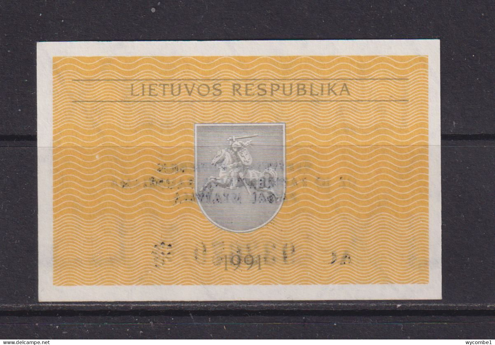 LITHUANIA - 1991 0.10 Talonas UNC Banknote - Litouwen