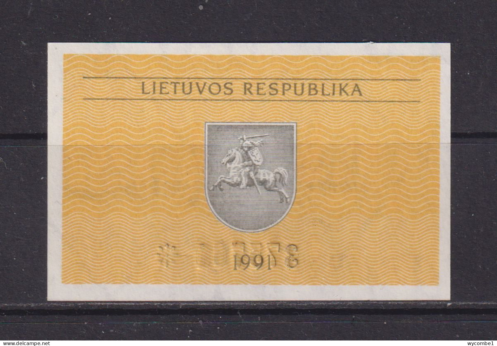 LITHUANIA - 1991 0.20 Talonas UNC Banknote - Lithuania