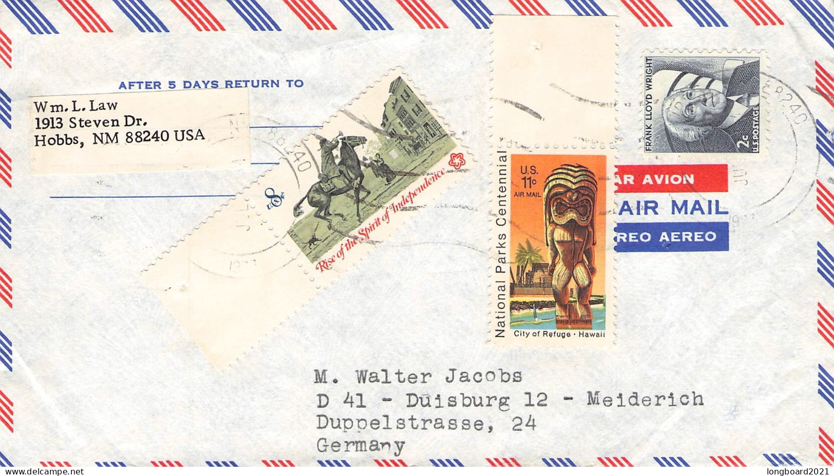 USA - COLLECTION MAIL & POSTAL STATIONERY / 6001