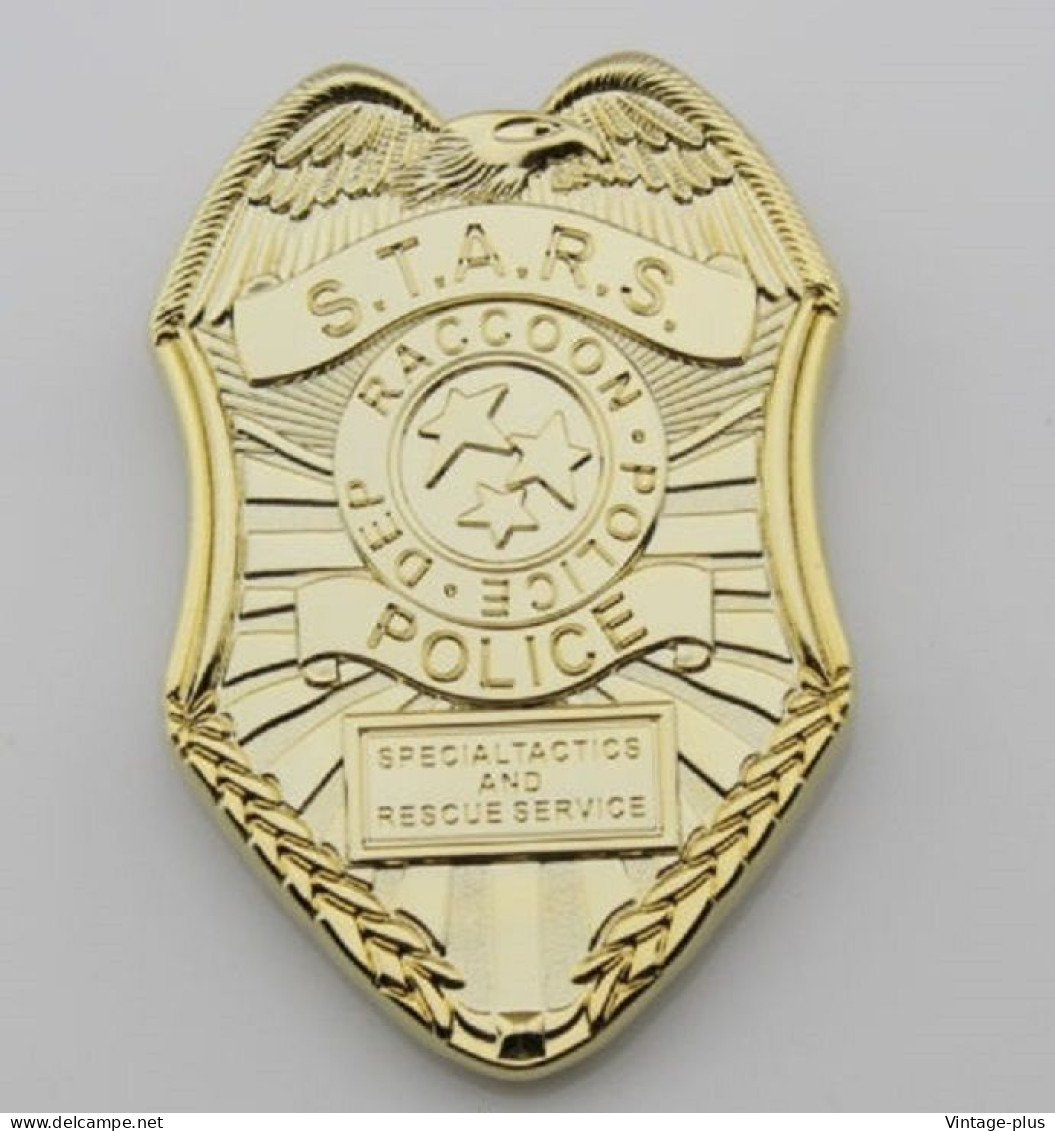 US POLICE BADGE POLIZIA DISTINTIVO SPECIAL AGENT STARS SPECIAL TACTICS AND RESCUE SERVICE - USA - MARIN'S CORP