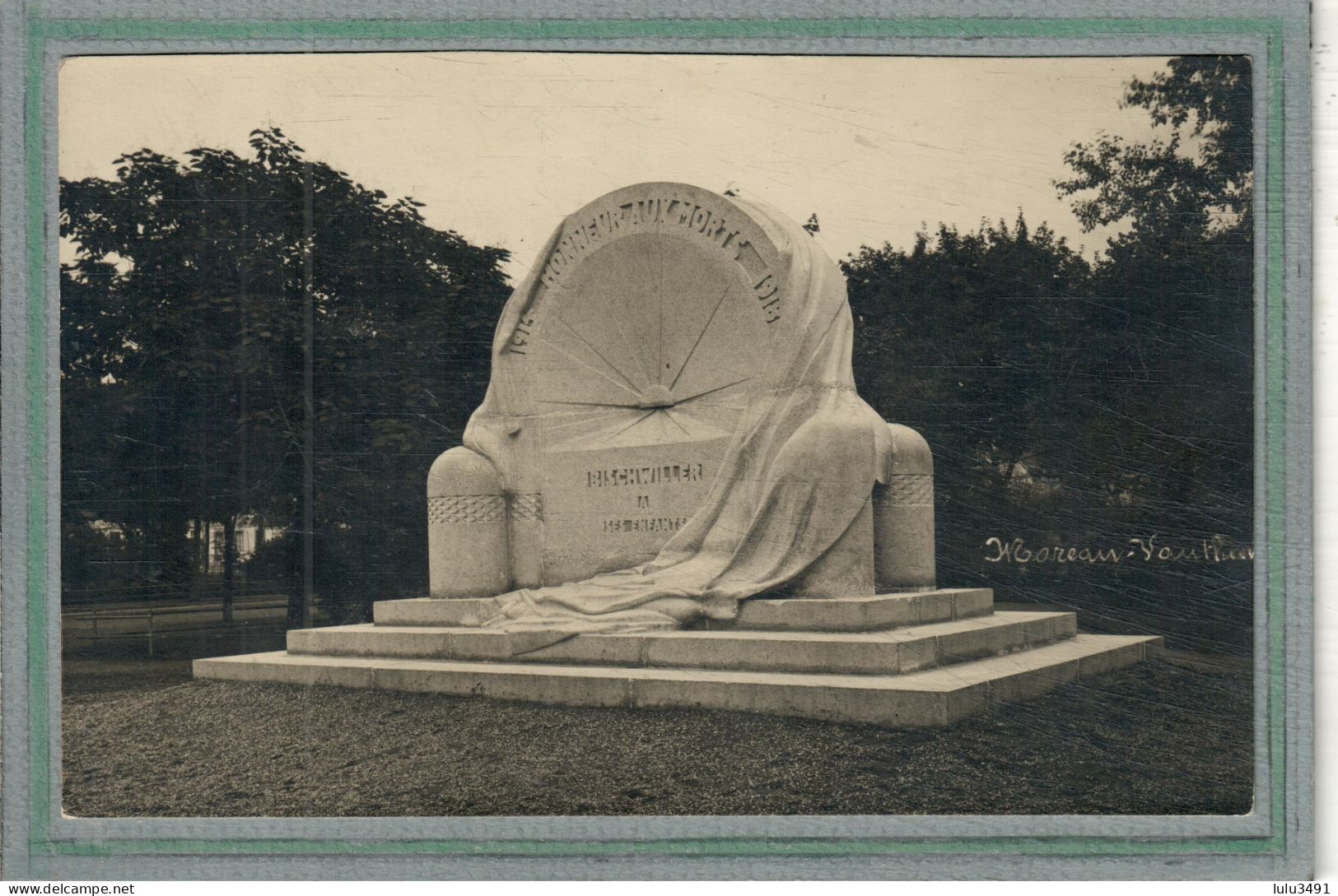 CPA - BISCHWILLER (67) - Carte-Photo Du Monument Aux Morts Dans Les Années 20 - Bischwiller