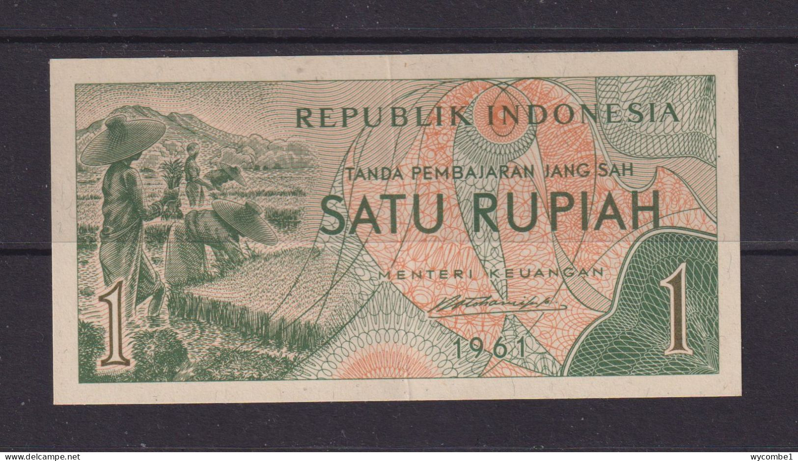 INDONESIA - 1961 1 Rupiah Circulated Banknote - Indonesien