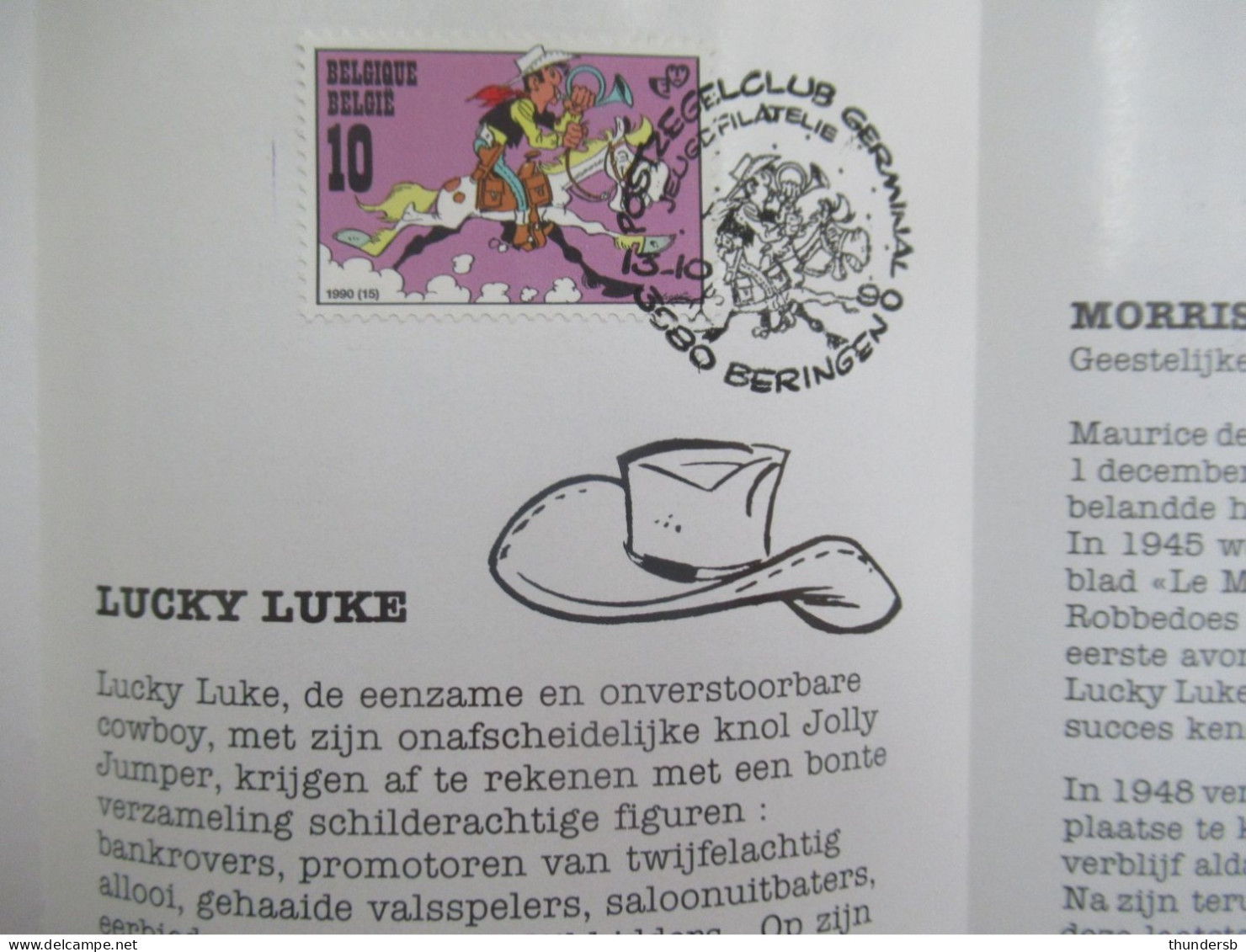 Postfolder 'Lucky Luke' - Zeer Mooi! - Philastrips