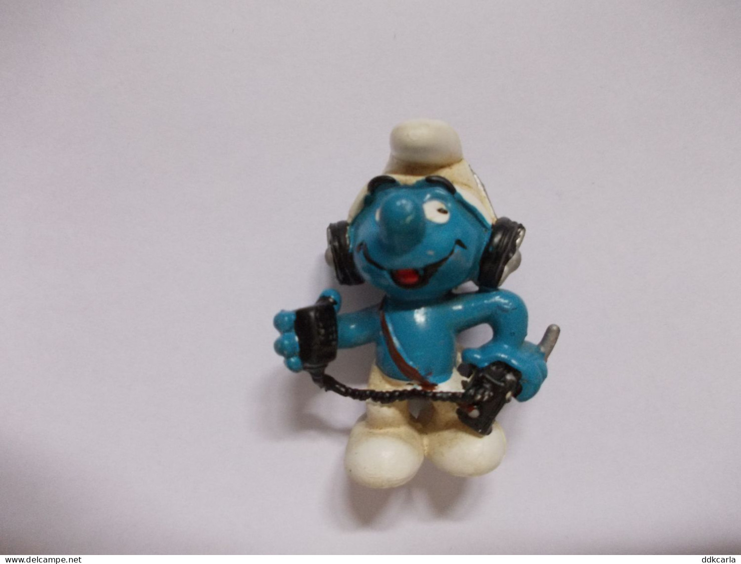 Figurine Schtroumpf / Smurf Met Radio En Koptelefoon - Smurfen