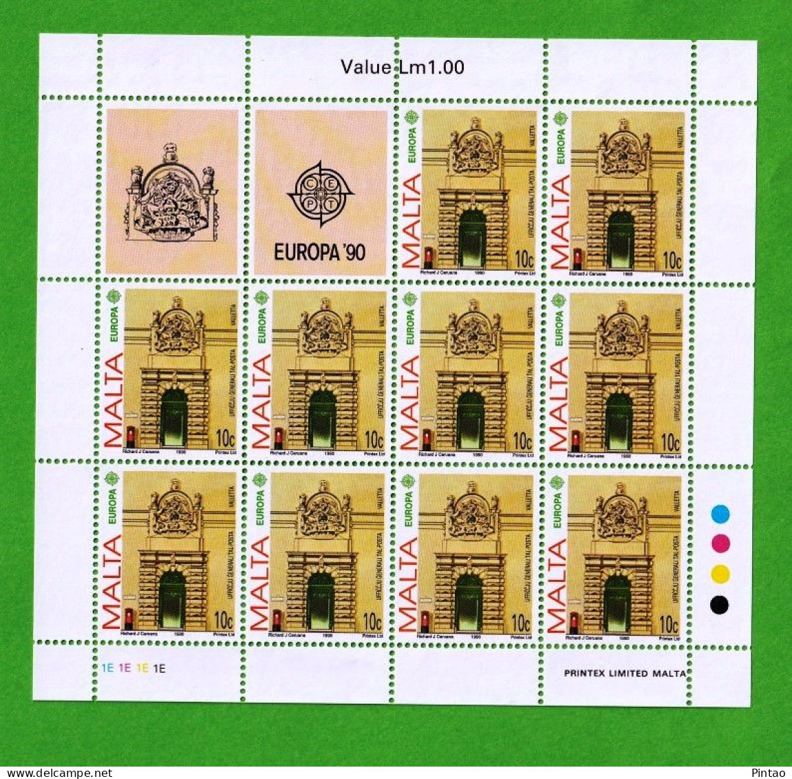 CEPT7617- MALTA 1990- MNH (EUROPA CEPT)_ 2 FM - 1990