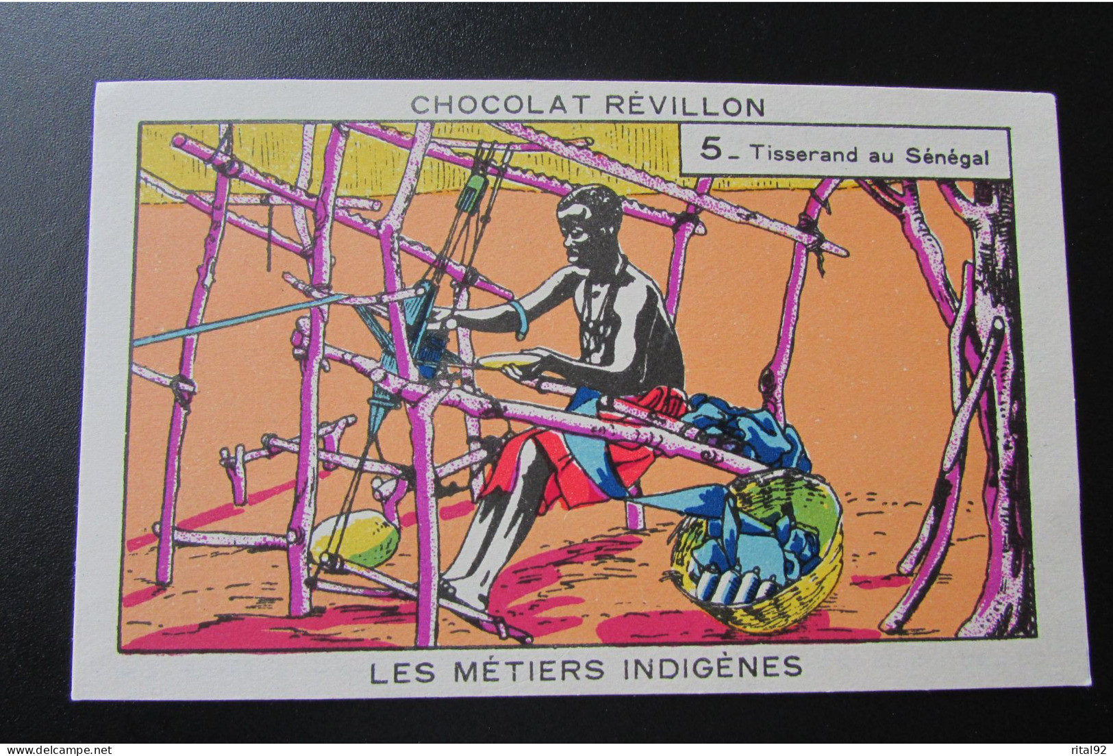 Chromo "Chocolat REVILLON" - Série "Les Métiers Indigènes" - Revillon