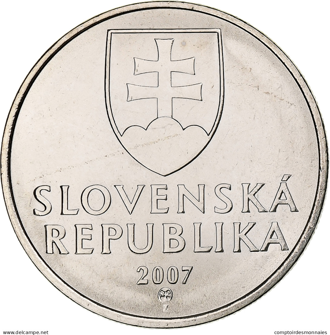 Slovaquie, 5 Koruna, 2007, Kremnica, Nickel Plaqué Acier, SPL+, KM:14 - Slovakia