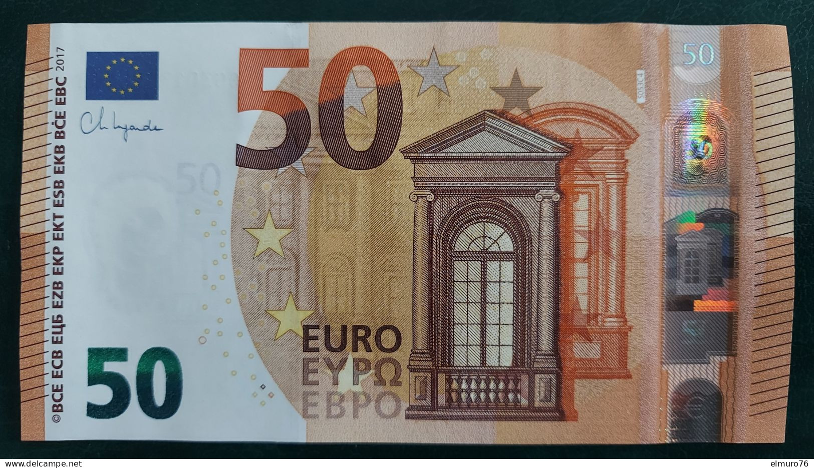 50 EURO S053C4 Italy Serie SG Ch 01 Lagarde Perfect UNC - 50 Euro