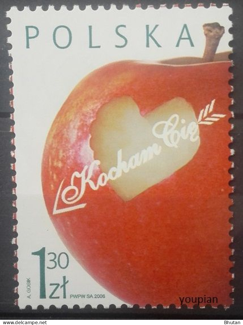 Poland 2006, Valentine's Day, MNH Single Stamp - Neufs