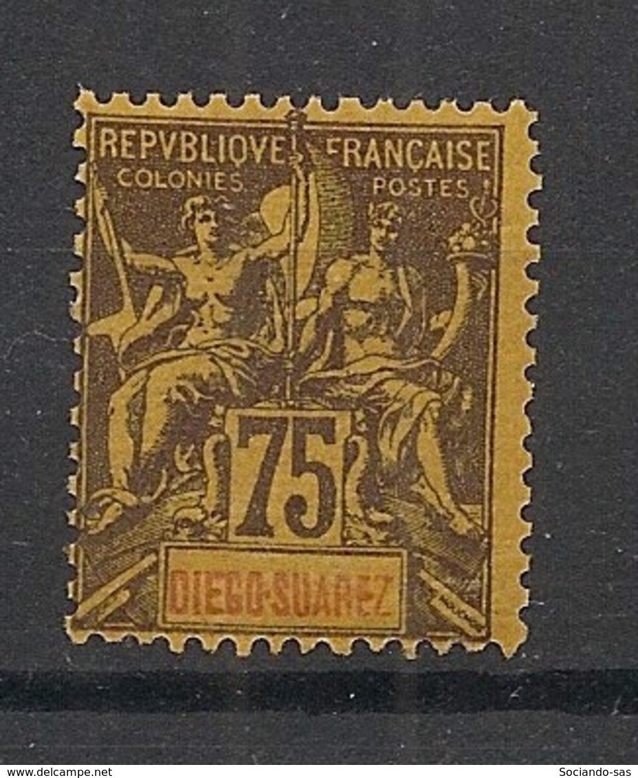 DIEGO-SUAREZ - 1893 - N°YT. 49 - Type Groupe 75c Violet Sur Jaune - Neuf Luxe ** / MNH / Postfrisch - Neufs