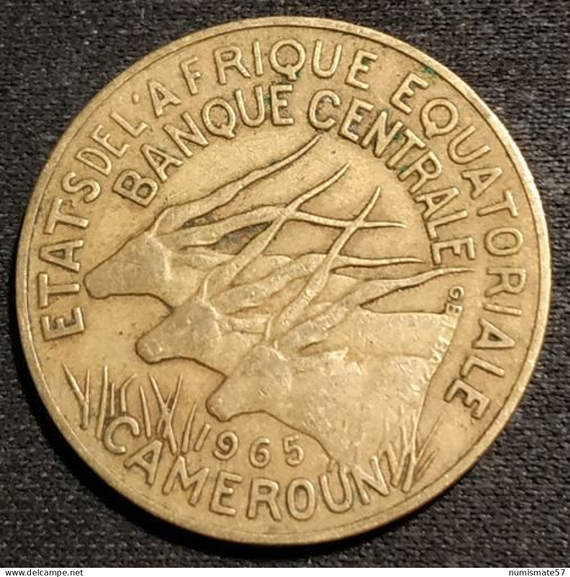 CAMEROUN - ETATS DE L'AFRIQUE EQUATORIALE - 10 FRANCS 1965 - KM 2a - Kamerun