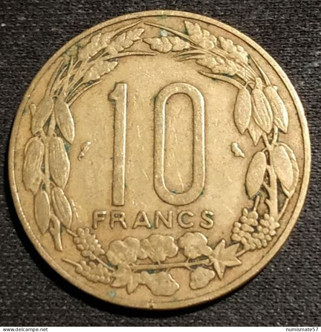 CAMEROUN - ETATS DE L'AFRIQUE EQUATORIALE - 10 FRANCS 1965 - KM 2a - Kamerun