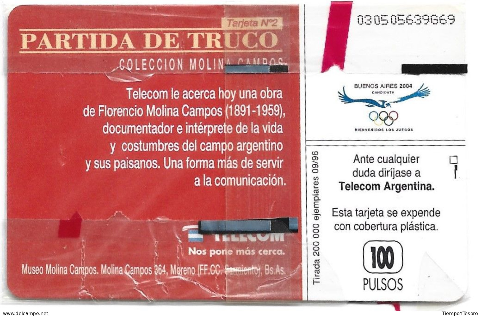 Phonecard - Argentina, Truco Game, Telecom, N°1066 - Argentine