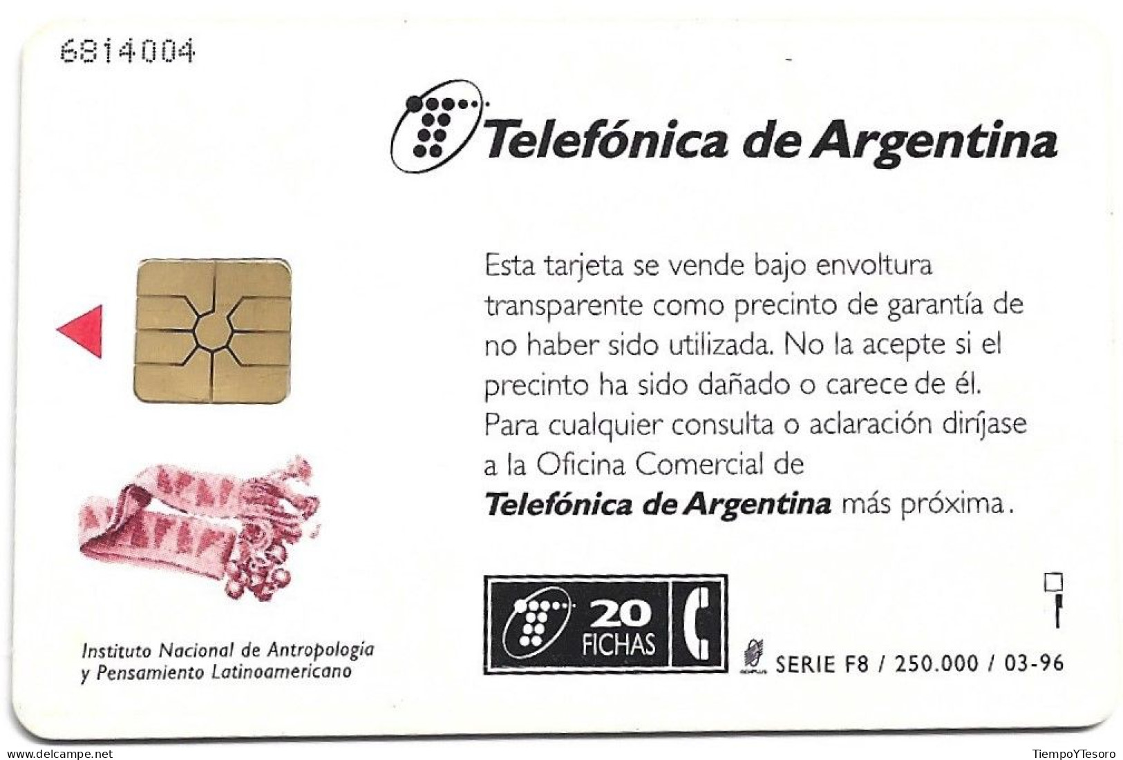 Phonecard - Argentina, Mendoza, Telefónica, N°1085 - Argentine