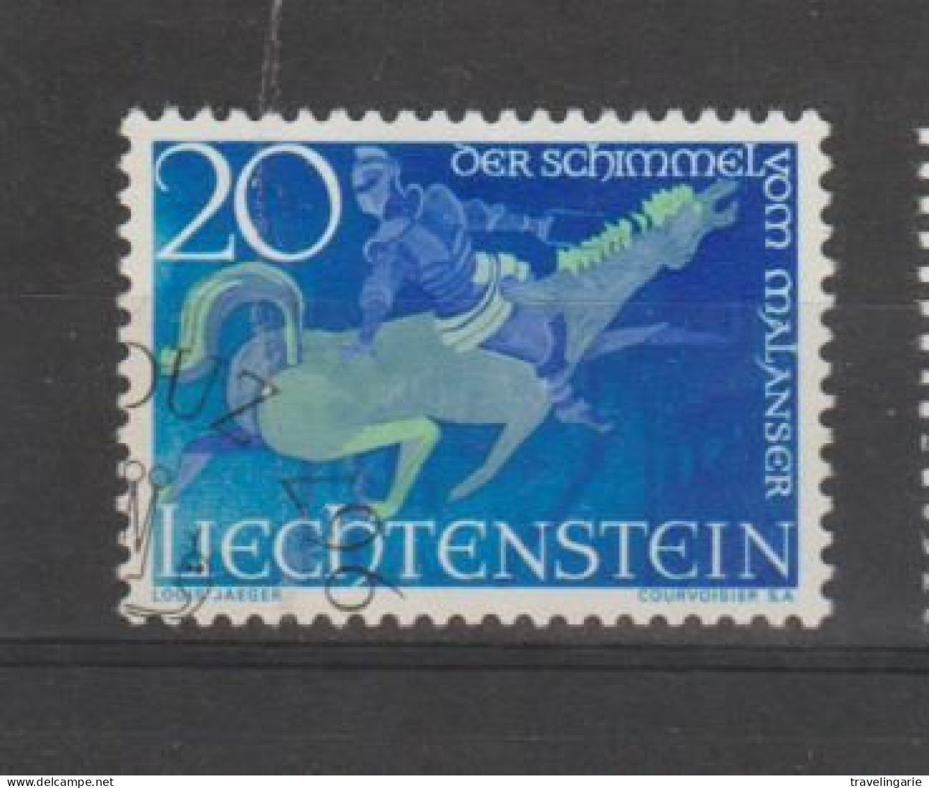 Liechtenstein 1967 Legends - The White Horse Of Malauser 20R ° Used - Used Stamps