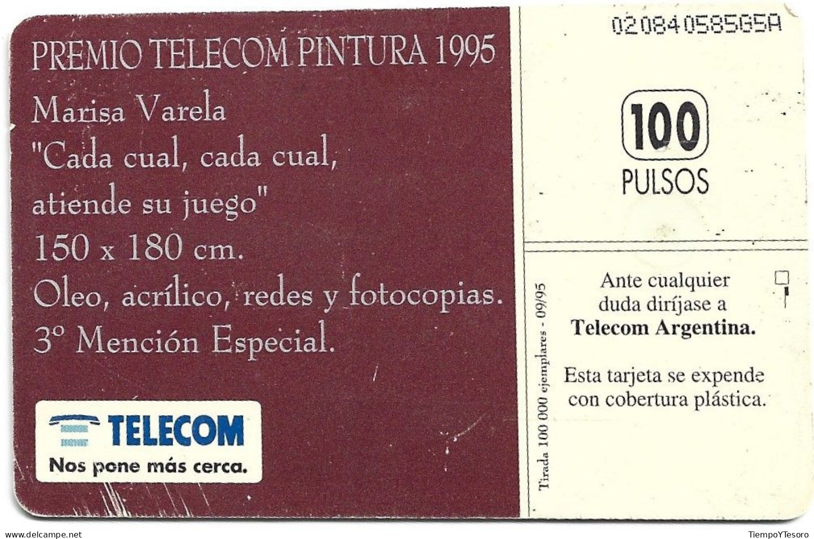 Phonecard - Argentina, Art, Telecom, N°1102 - Argentina