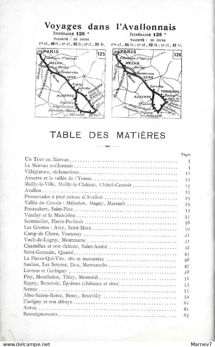 Guide  Tourisme Illustré - Nombreux Textes Photos Noir & Blanc - Le MORVAN 1903 - Avallon Vallées Du Cousin & De La Cure - Bourgogne