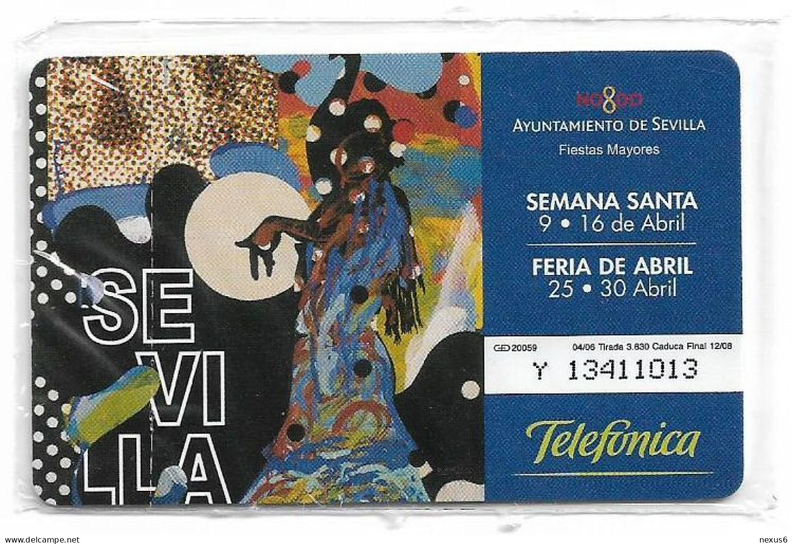 Spain - Telefonica - Fiestas De Primavera 2006 - P-585 - 04.2006, 3€, 3.630ex, NSB - Privatausgaben