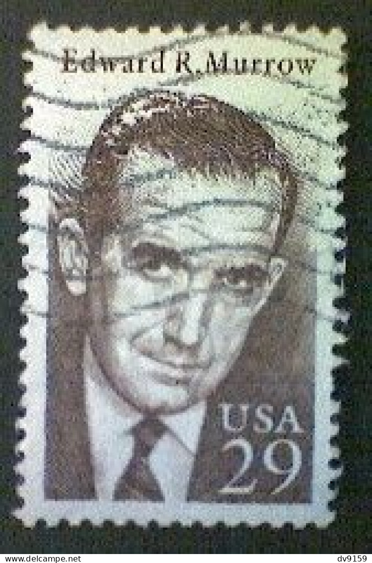 United States, Scott #2812, Used(o), 1994, Edward R. Murrow, 29¢, Brown - Oblitérés