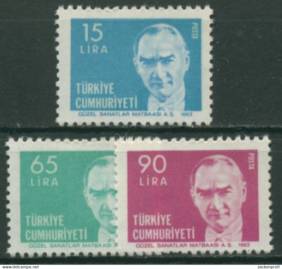 Türkei 1983 Atatürk 2660/62 Postfrisch - Neufs