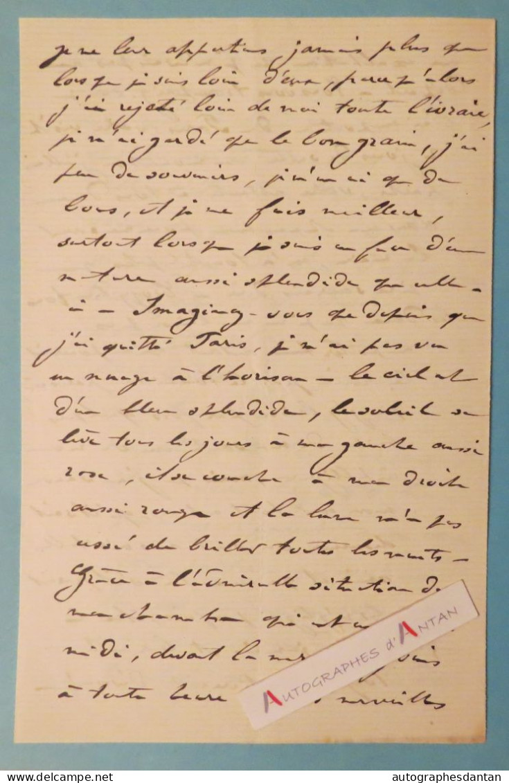 ● L.A.S 1963 Adolphe BELOT écrivain Dramaturge - NICE - Ville D'Avray - Cannes Monaco - Né à Pointe à Pitre - Lettre - Ecrivains