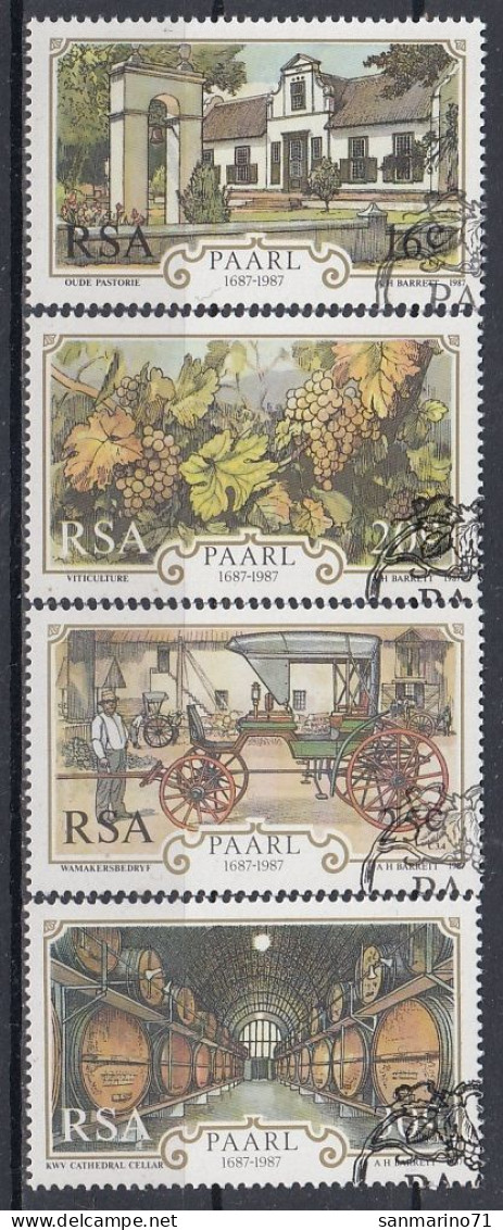 SOUTH AFRICA 710-713,used,grapes - Used Stamps