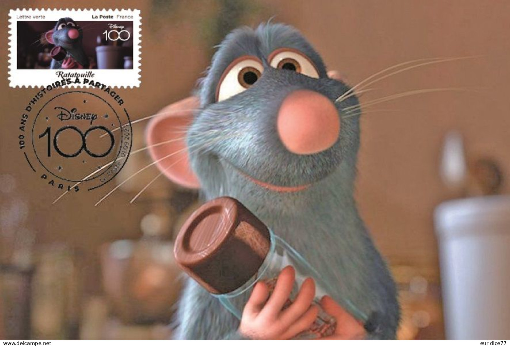 France 2023 - Disney Cent. Ratatouille Carte Maximum - 2020-…