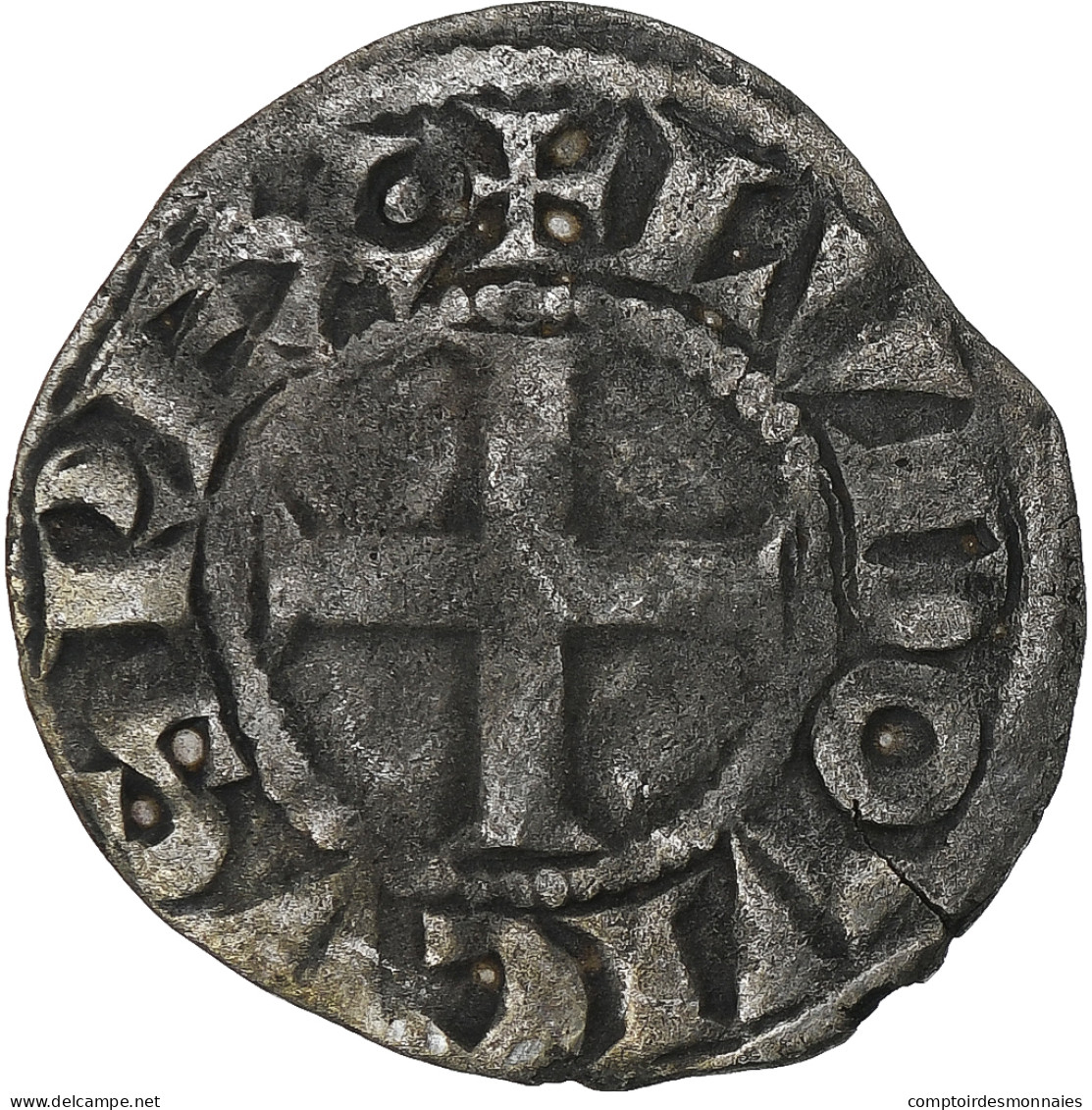 France, Louis VIII-IX, Denier Tournois, 1223-1244, Billon, TTB, Duplessy:187 - 1223-1226 Lodewijk VIII De Leeuw