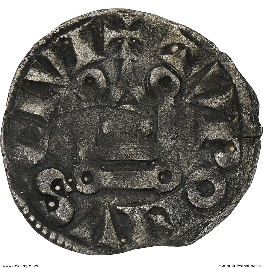 France, Louis VIII-IX, Denier Tournois, 1223-1244, Billon, TTB, Duplessy:187 - 1223-1226 Lodewijk VIII De Leeuw