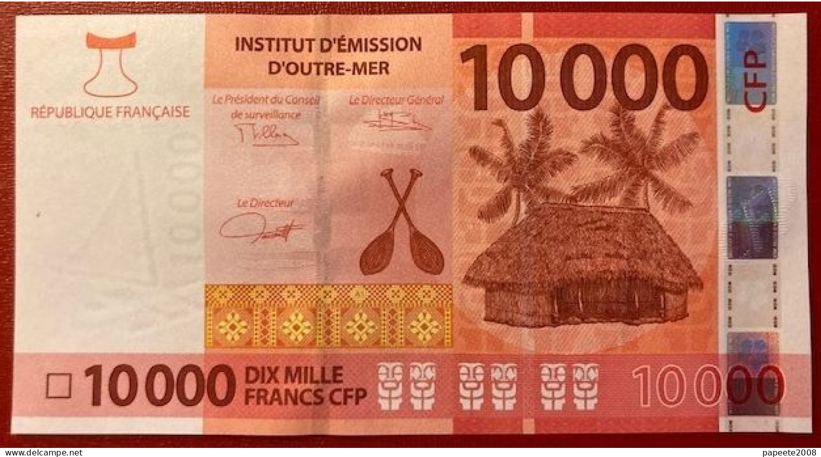 Polynésie Française - Billet De 10 000 F CFP - A0 / Signatures 2022 - Neuf / Jamais Circulé - Territori Francesi Del Pacifico (1992-...)