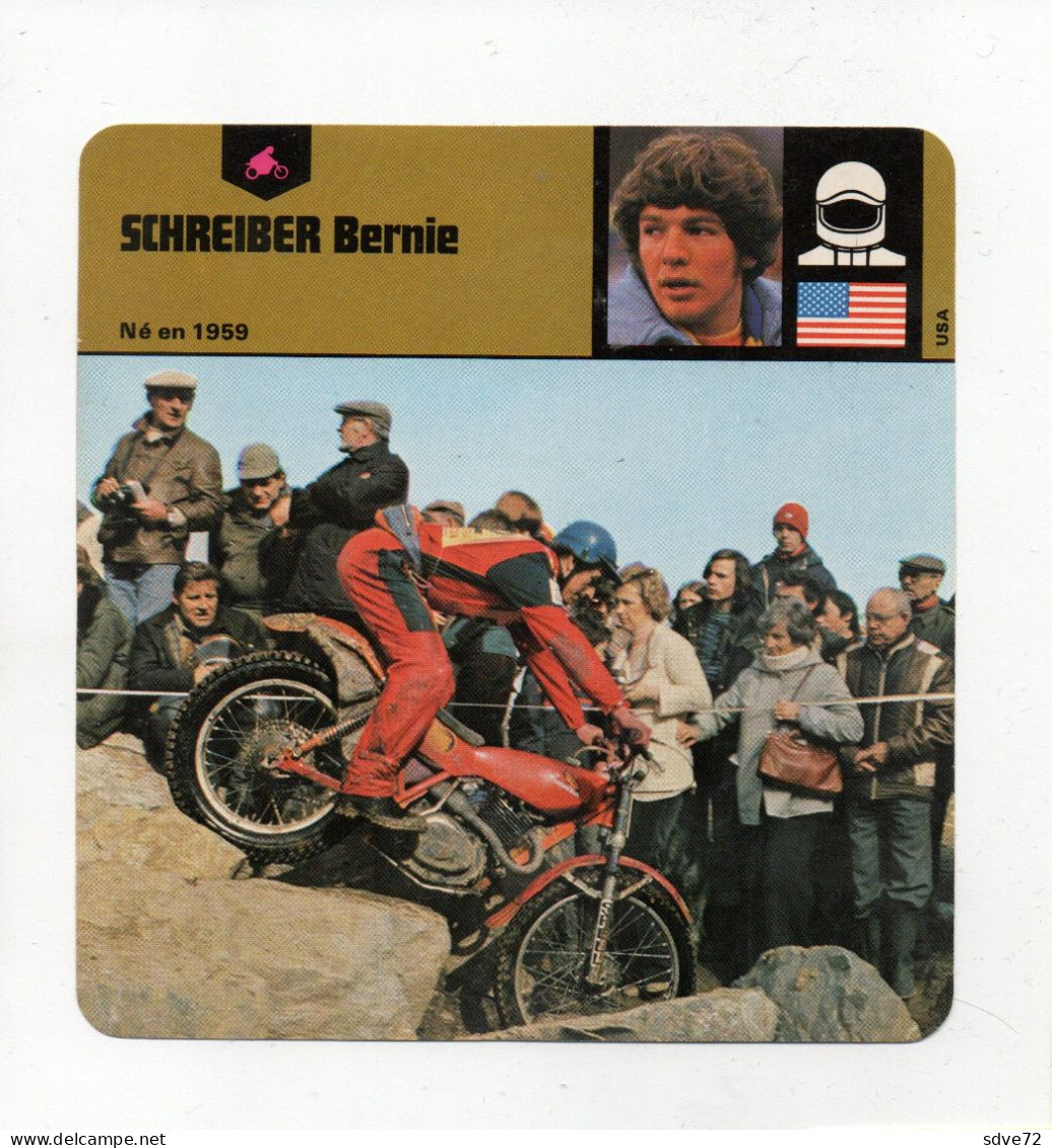 FICHE PILOTE MOTO - SCHREIBER BERNIE - Motorräder