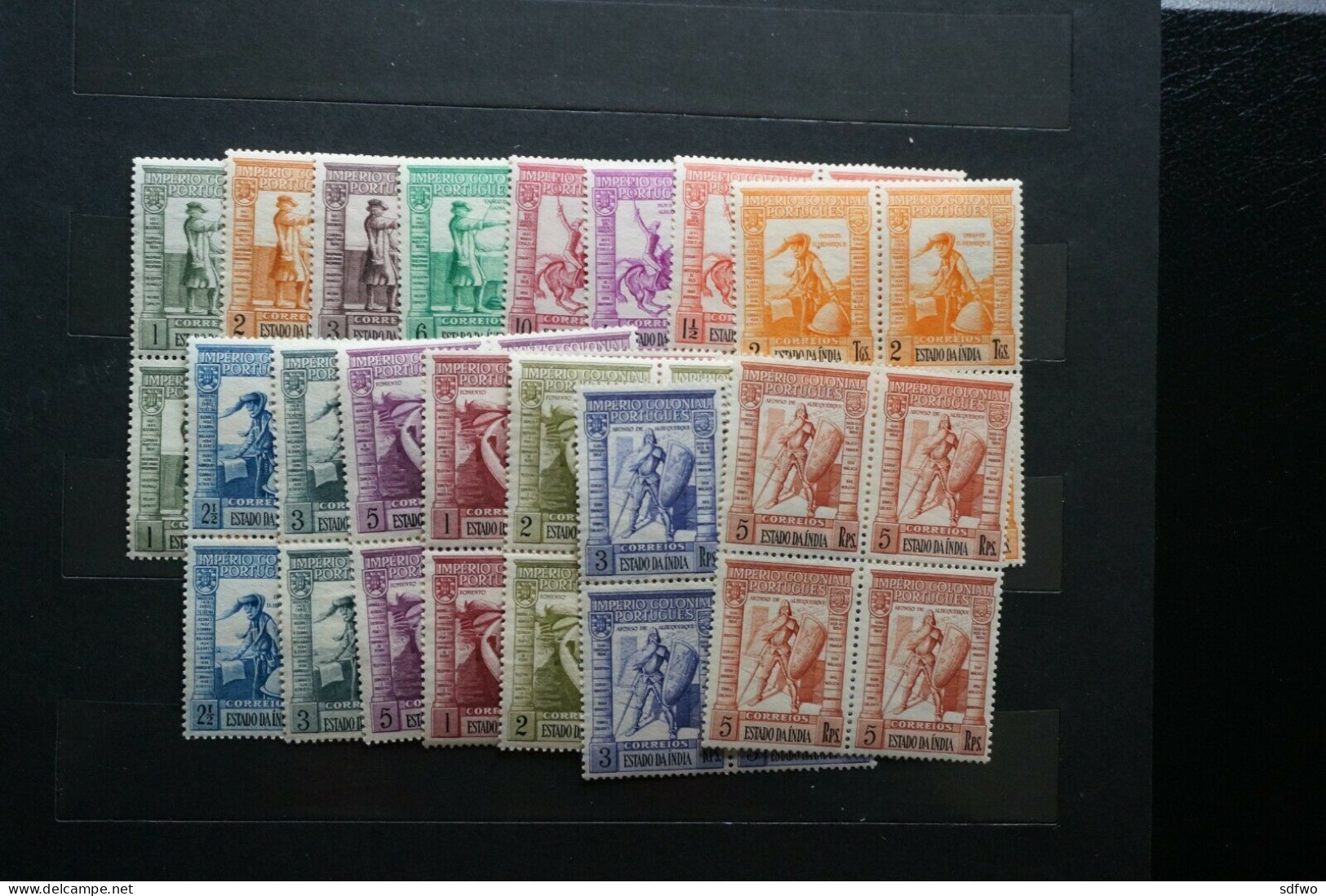 (G) Portuguese India - 1938 Empire Set In Block Of 4 - MNH - Portuguese India