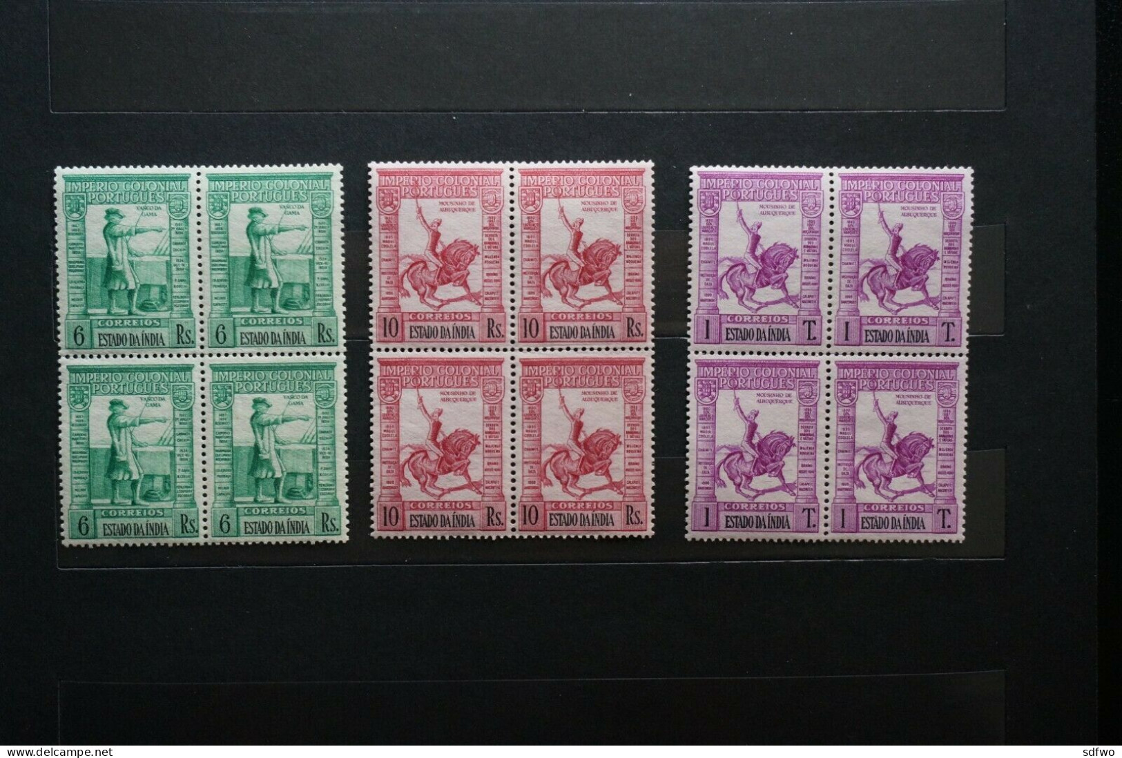 (G) Portuguese India - 1938 Empire Set In Block Of 4 - MNH - Portuguese India