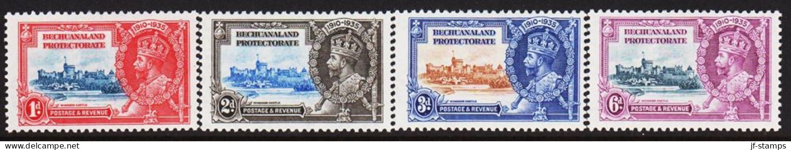 1935. BECHUANALAND PROTECTORATE. Georg V. Jubilee Set  Complete Set Very Lightly Hinged.  (MICHEL 94-97) - JF542500 - 1885-1964 Bechuanaland Protettorato