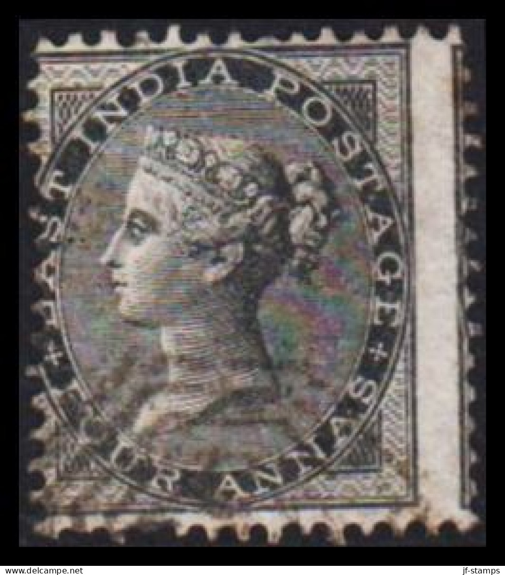 1855. INDIA. Victoria. FOUR ANNAS.  - JF542693 - 1858-79 Compagnia Delle Indie E Regno Della Regina