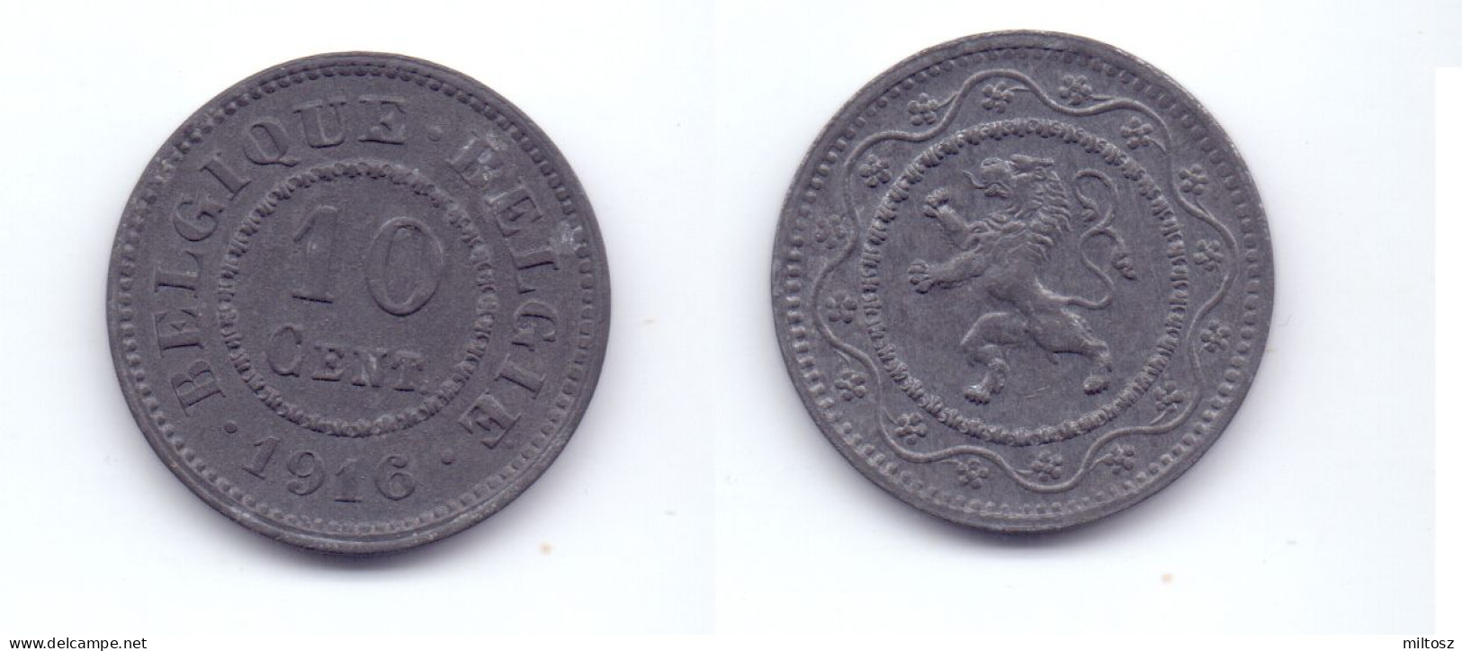 Belgium 10 Centimes 1916 WWI Issue (.1916.) - 10 Cent