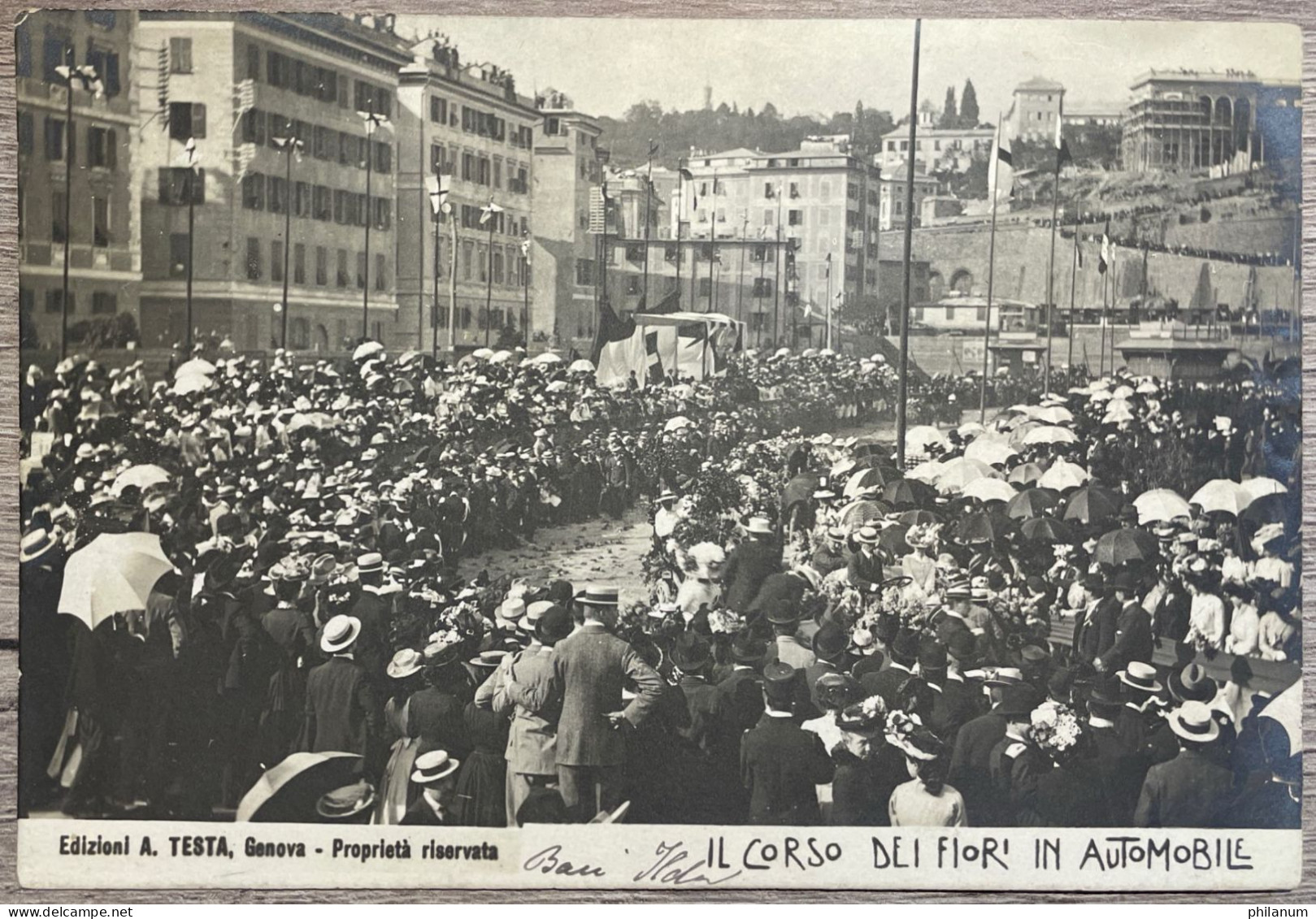 IL CORSO DEI FIORI IN AUTOMOBILE - GENOVA 1904 - Betogingen