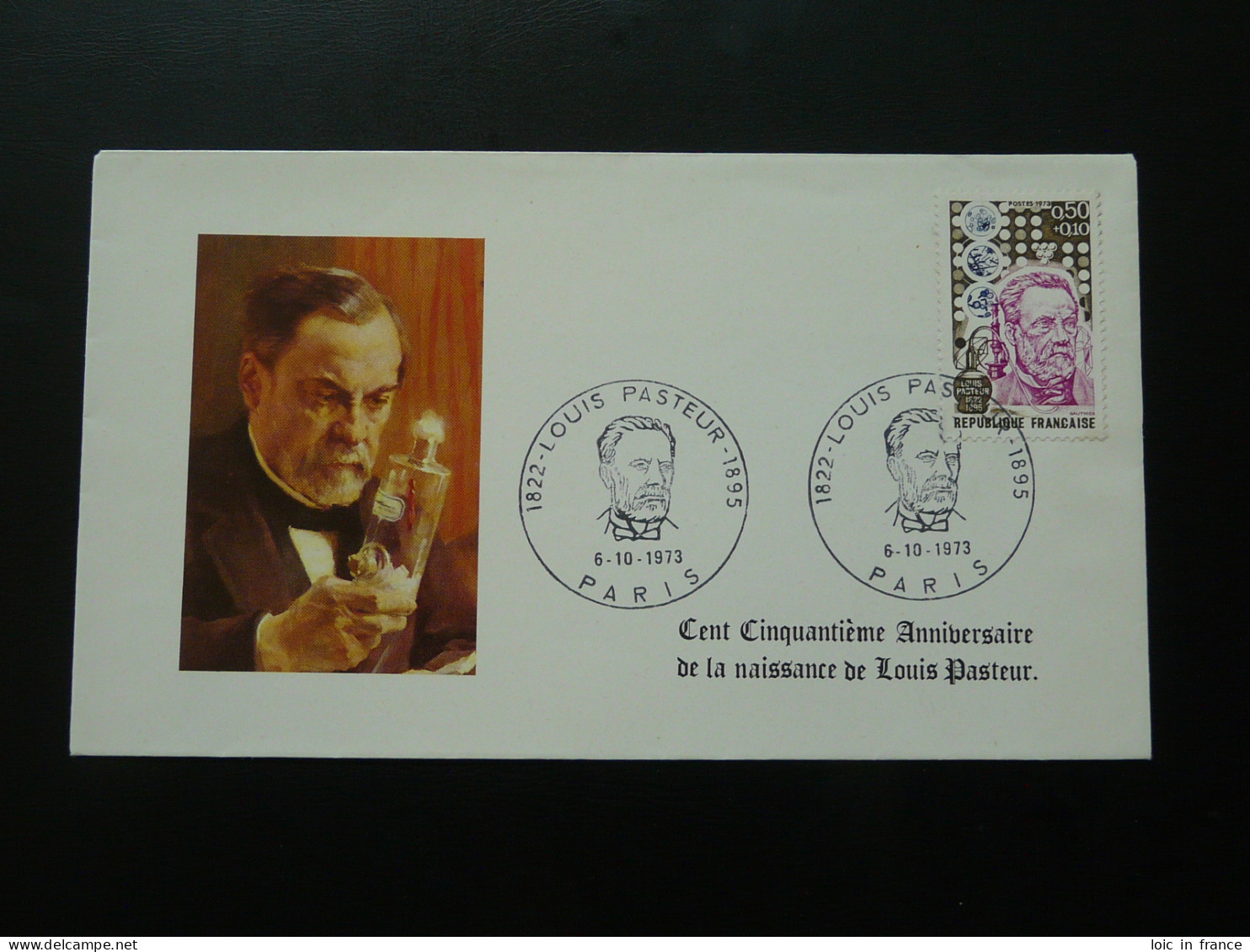 FDC Médecine Medicine Louis Pasteur France 1973 - Louis Pasteur