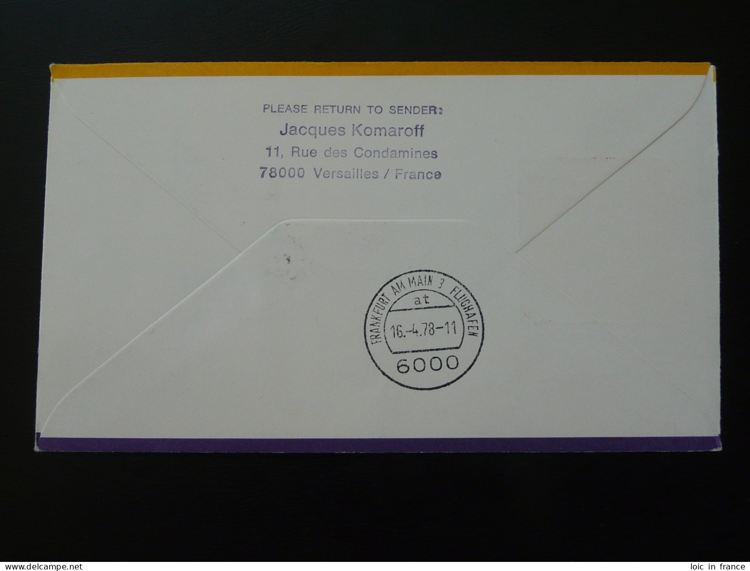 Lettre Premier Vol First Flight Cover Athens Frankfurt Airbus A300 Lufthansa 1978 - Lettres & Documents