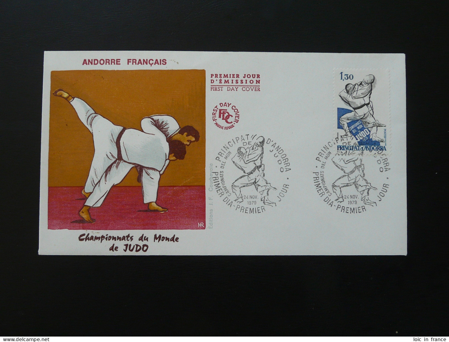 FDC Championnat Du Monde Judo Andorre 1979 - Judo