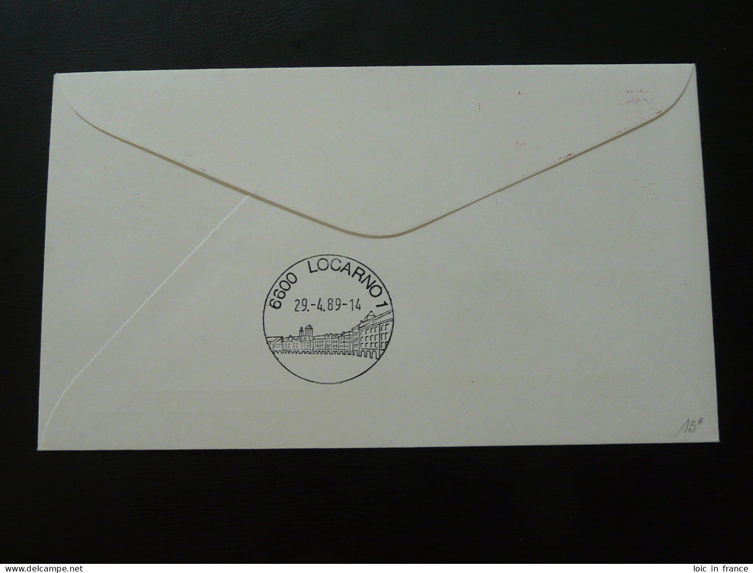 Lettre Cover Vol Special Flight Venezia Locarno Vatican 1989 - Lettres & Documents