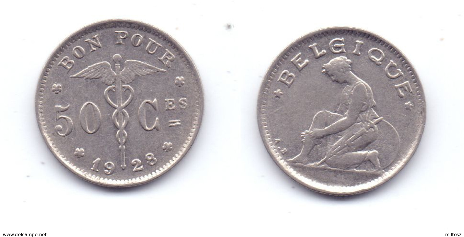 Belgium 50 Centimes 1928 (French Legend) - 50 Cent