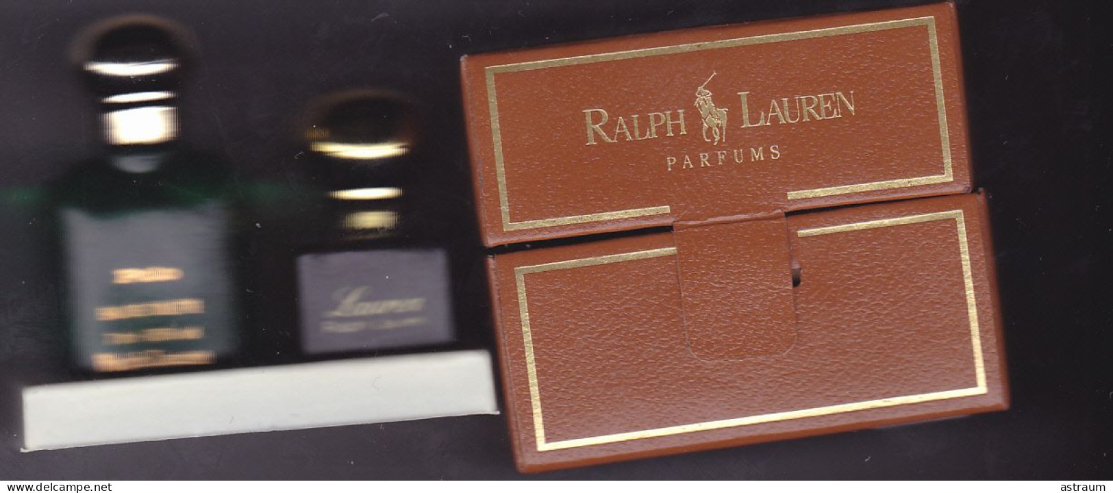Coffret 2 Miniature Vintage Parfum - Ralph Lauren  - EDT - Polo - Pleine Avec Boite 7ml & 3,5ml - Miniaturen Flesjes Dame (met Doos)