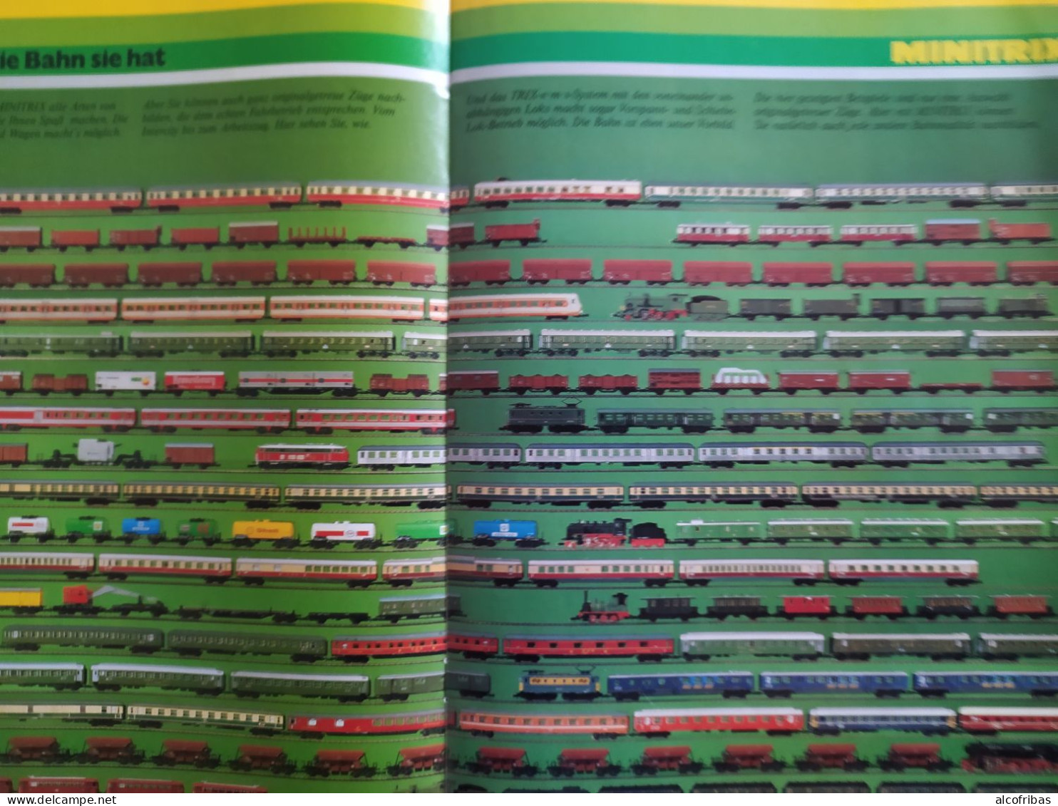 Train Chemin Fer Rail Locomotive Wagon Bahnspass Zug Gleise Catalogue Katalog Minitrix 1982 - 1983 + Supplement - Germania